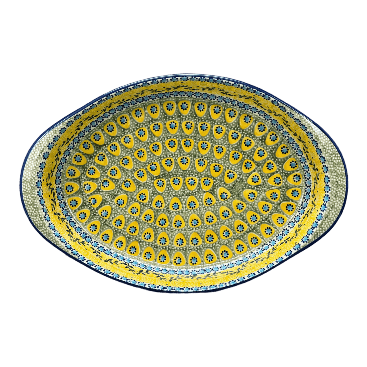 Baker, Oval, Large 10.25" x 15.5" in "Sunnyside Up" by Manufaktura | P102S-GAJ