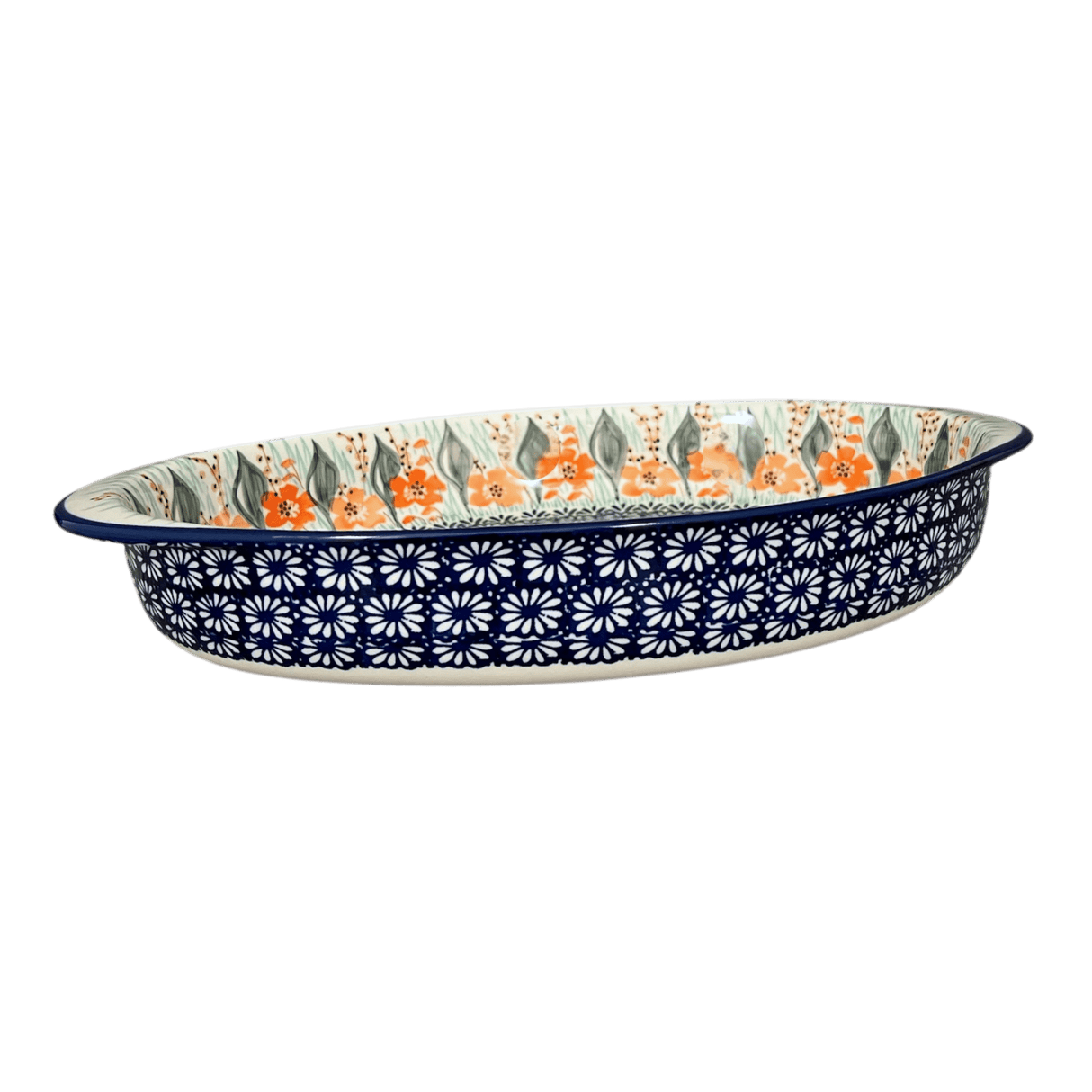 Baker, Oval, Large 10.25" x 15.5" in "Sun-Kissed Garden" by Manufaktura | P102S-GM15