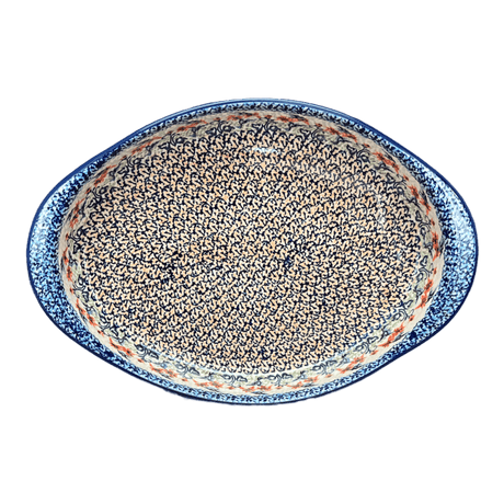 Baker, Oval, Large 10.25" x 15.5" in "Hummingbird Harvest" by Manufaktura | P102S-JZ35