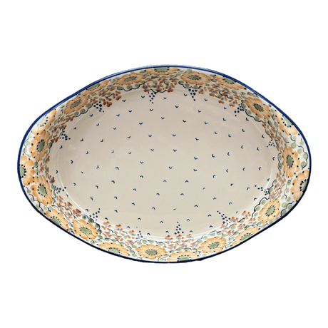 Baker, Oval, Large 10.25" x 15.5" in "Autumn Harvest" by Manufaktura | P102S-LB