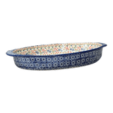 Baker, Oval, Large 10.25" x 15.5" in "Wildflower Delight" by Manufaktura | P102S-P273