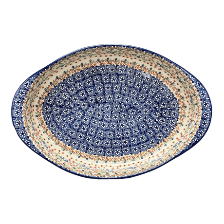 Baker, Oval, Large 10.25" x 15.5" in "Wildflower Delight" by Manufaktura | P102S-P273