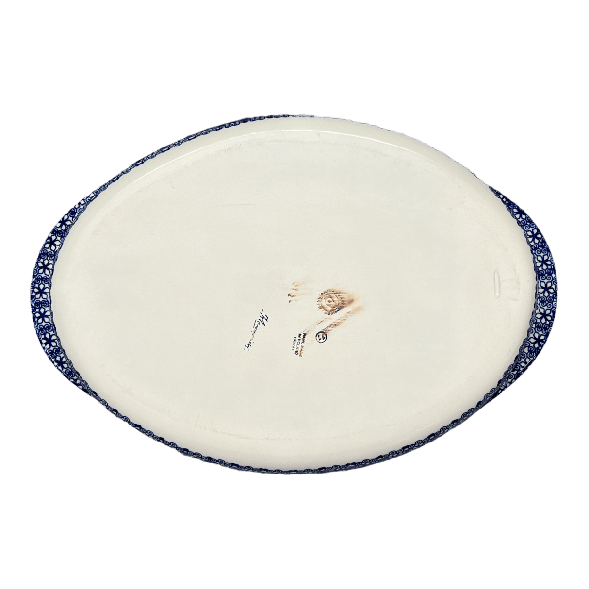 Baker, Oval, Large 10.25" x 15.5" in "Wildflower Delight" by Manufaktura | P102S-P273