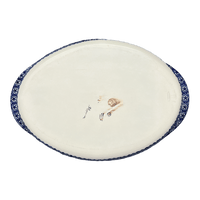 A picture of a Polish Pottery Large Oval Baker (Wildflower Delight) | P102S-P273 as shown at PolishPotteryOutlet.com/products/15-25-x-10-25-oval-baker-wildflower-delight-p102s-p273
