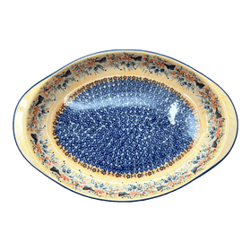 Polish Pottery Large Oval Baker (Butterfly Bliss) | P102S-WK73 Additional Image at PolishPotteryOutlet.com