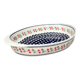 Baker, Oval, Large 10.25" x 15.5" in "Cherry Dot" by Manufaktura | P102T-70WI