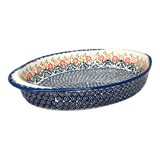 Baker, Oval, Large 10.25" x 15.5" in "Flower Power" by Manufaktura | P102T-JS14