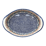 Baker, Oval, Large 10.25" x 15.5" in "Flower Power" by Manufaktura | P102T-JS14