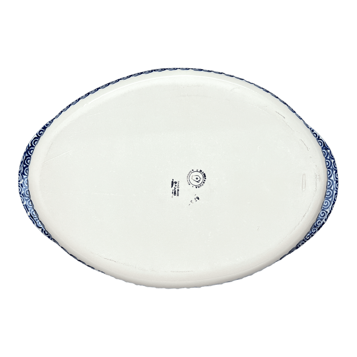 Baker, Oval, Large 10.25" x 15.5" in "Flower Power" by Manufaktura | P102T-JS14