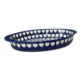 Baker, Oval, Large 10.25" x 15.5" in "Sea of Hearts" by Manufaktura | P102T-SEA