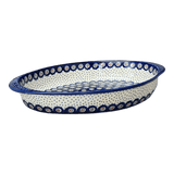 Baker, Oval, Large 10.25" x 15.5" in "Peacock Dot" by Manufaktura | P102U-54K