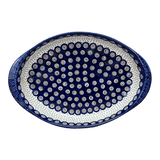 Baker, Oval, Large 10.25" x 15.5" in "Peacock Dot" by Manufaktura | P102U-54K