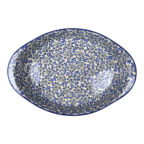 Baker, Oval, Large 10.25" x 15.5" in "English Blue" by Manufaktura | P102U-AS53