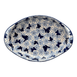 Baker, Oval, Large 10.25" x 15.5" in "Blue Butterfly" by Manufaktura | P102U-AS58