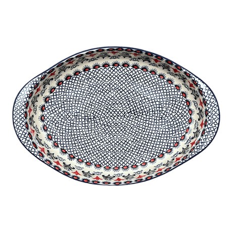 Baker, Oval, Large 10.25" x 15.5" in "Scandinavian Scarlet" by Manufaktura | P102U-P295