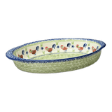 Baker, Oval, Large 10.25" x 15.5" in "Chicken Dance" by Manufaktura | P102U-P320