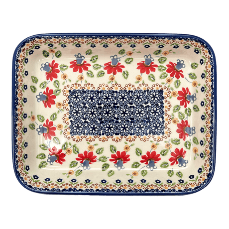 Baker, Rectangular, 8"x10" in "Mediterranean Blossoms" by Manufaktura | P103S-P274