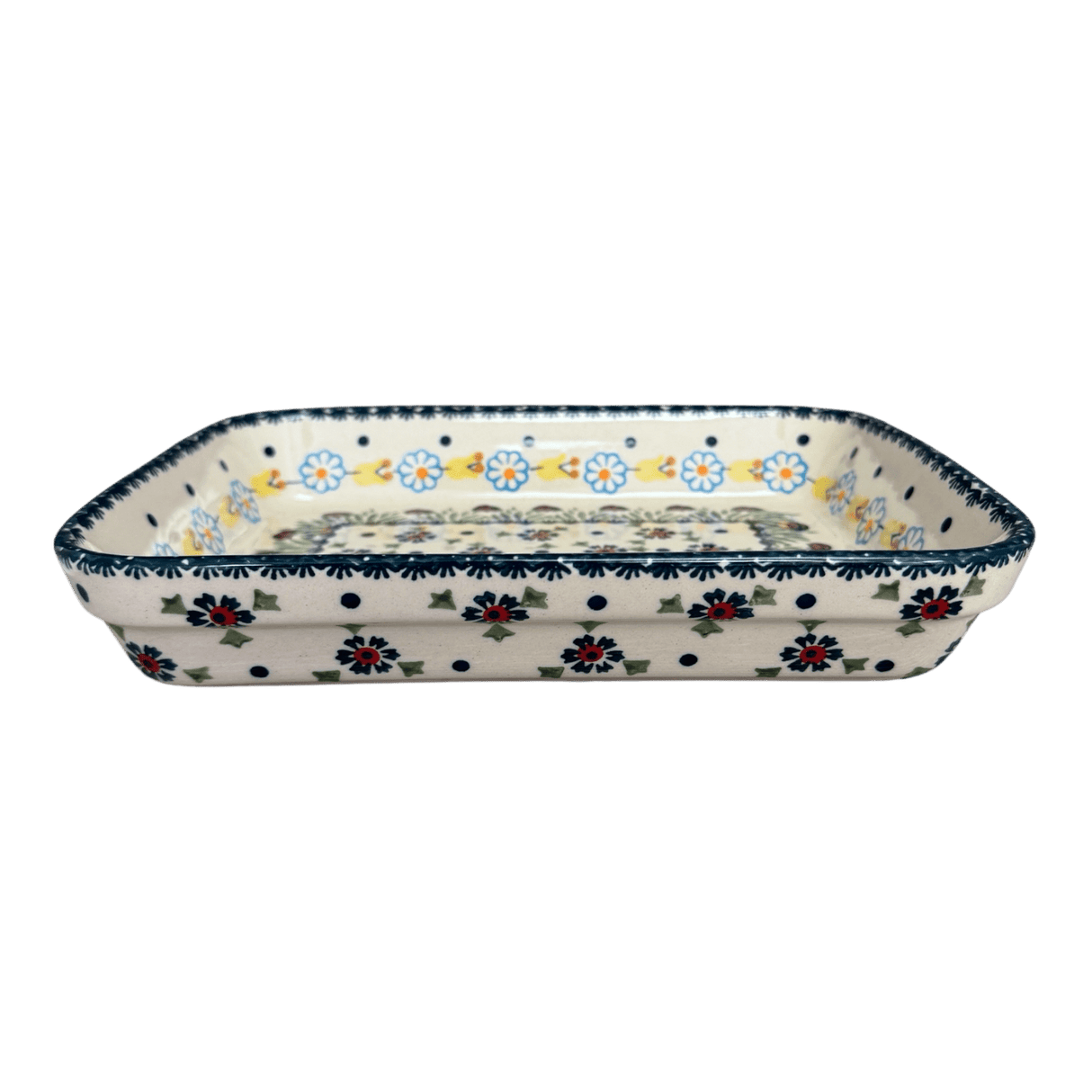 Baker, Rectangular, Shallow, 8"x10" in "Lady Bugs" by Manufaktura | P103T-IF45