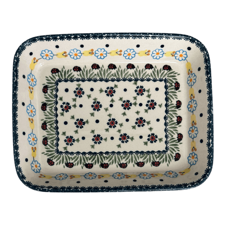 Baker, Rectangular, Shallow, 8"x10" in "Lady Bugs" by Manufaktura | P103T-IF45