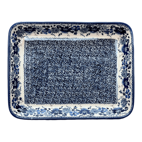 Baker, Rectangular, 9" x 11" in "Blue Life" by Manufaktura | P104S-EO39