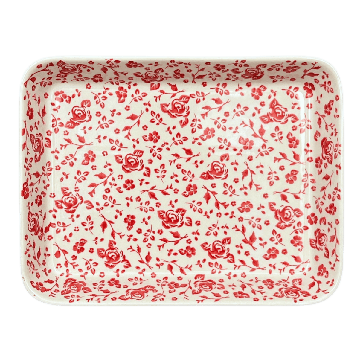 Baker, Rectangular, Shallow, 9" x 11" in "Rose - Floribunda" by Manufaktura | P104U-GZ32