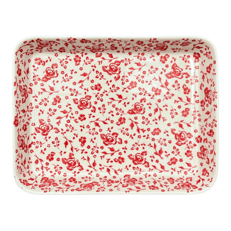 Baker, Rectangular, Shallow, 9" x 11" in "Rose - Floribunda" by Manufaktura | P104U-GZ32