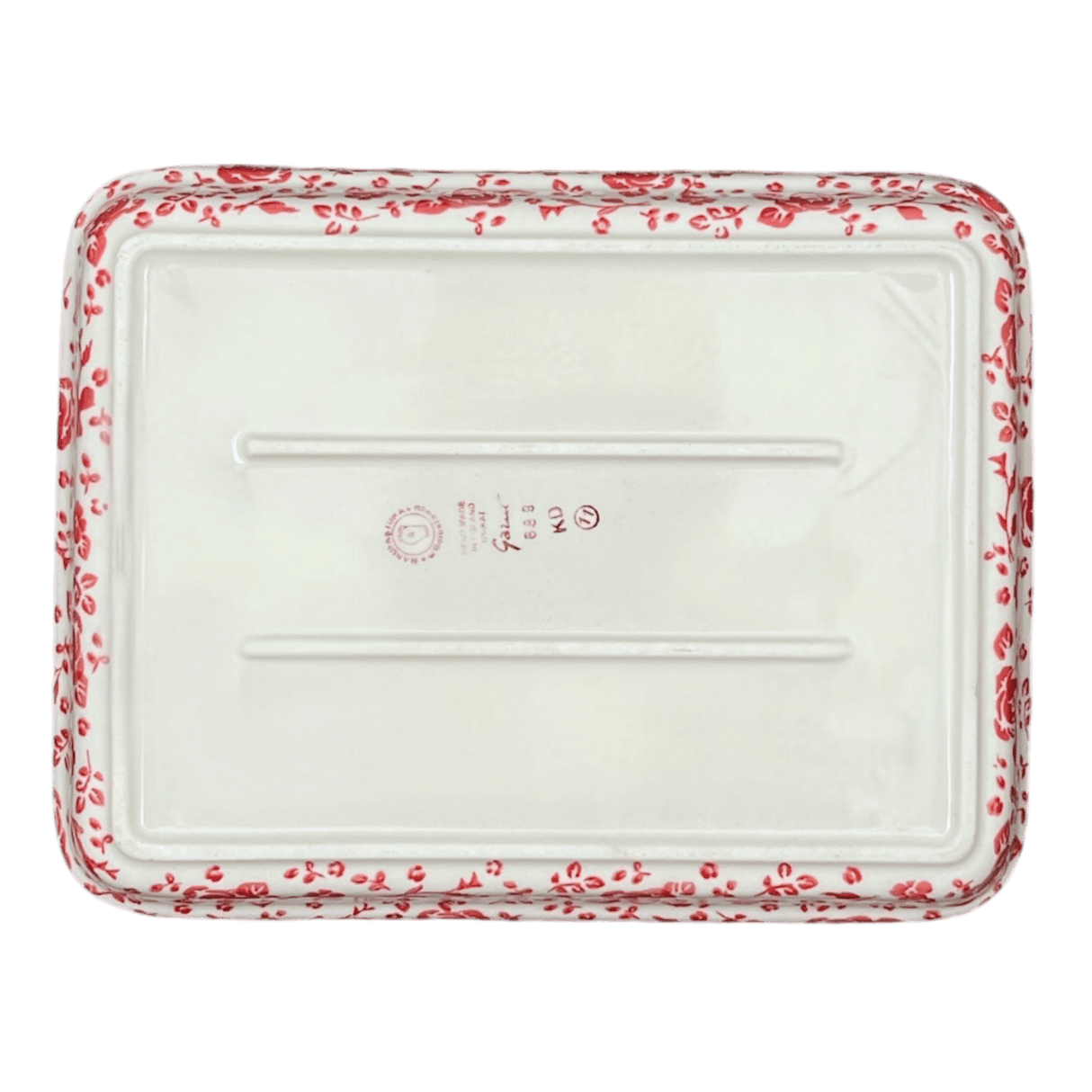 Baker, Rectangular, Shallow, 9" x 11" in "Rose - Floribunda" by Manufaktura | P104U-GZ32