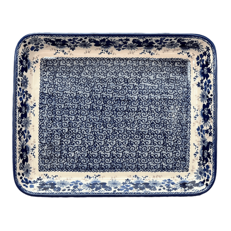 Baker, Rectangular, 10" x 13" in "Blue Life" by Manufaktura | P105S-EO39