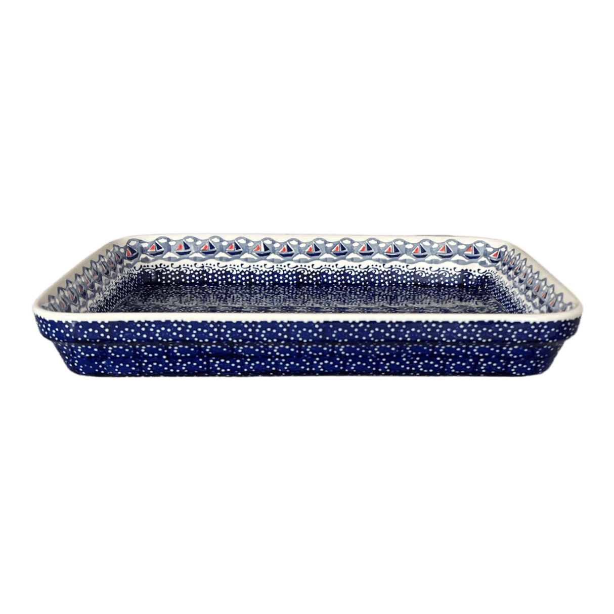 Baker, Rectangular, Shallow 10" x 13" in "Smooth Sailing" by Manufaktura | P105T-DPMA
