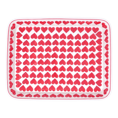 Baker, Rectangular, Shallow 10" x 13" in "Whole Hearted Red" by Manufaktura | P105T-SEDC