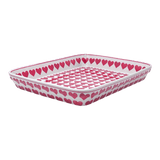 Baker, Rectangular, Shallow 10" x 13" in "Whole Hearted Red" by Manufaktura | P105T-SEDC