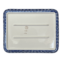 A picture of a Polish Pottery 10" x 13" Rectangular Baker (Carnival) | P105U-RWS as shown at PolishPotteryOutlet.com/products/10-x-13-rectangular-baker-carnival-p105u-rws