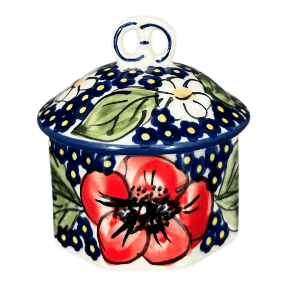Box, Mini Pretzel, 2.75" in "Poppies & Posies" by Manufaktura | P106S-IM02