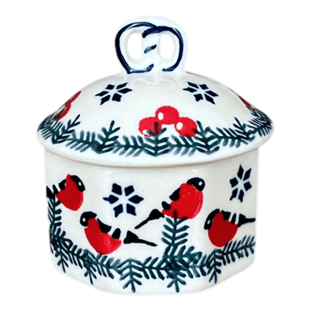 Box, Mini Pretzel, 2.75" in "Red Bird" by Manufaktura | P106T-GILE