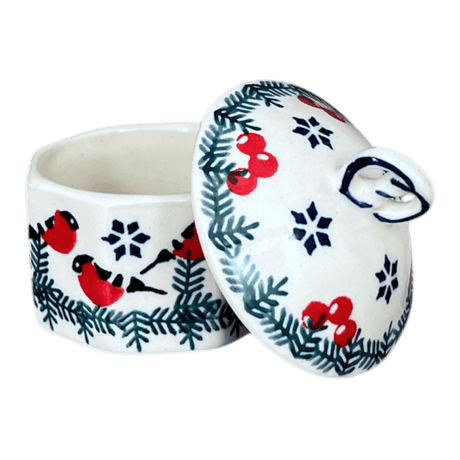 Box, Mini Pretzel, 2.75" in "Red Bird" by Manufaktura | P106T-GILE