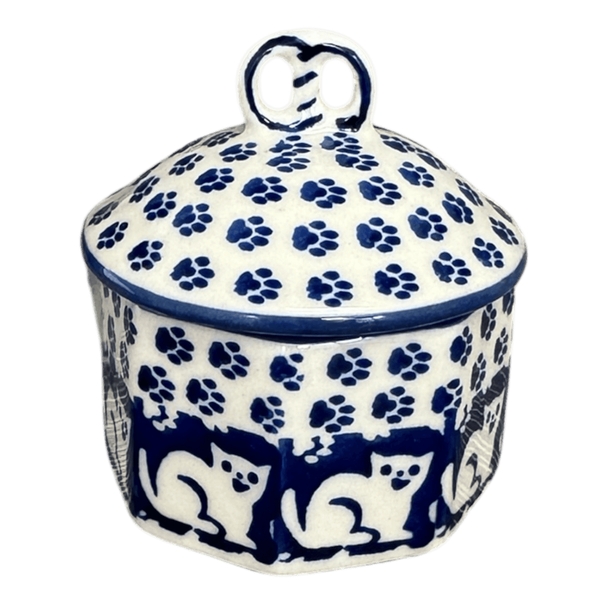 Box, Mini Pretzel, 2.75" in "Kitty Cat Path" by Manufaktura | P106T-KOT6