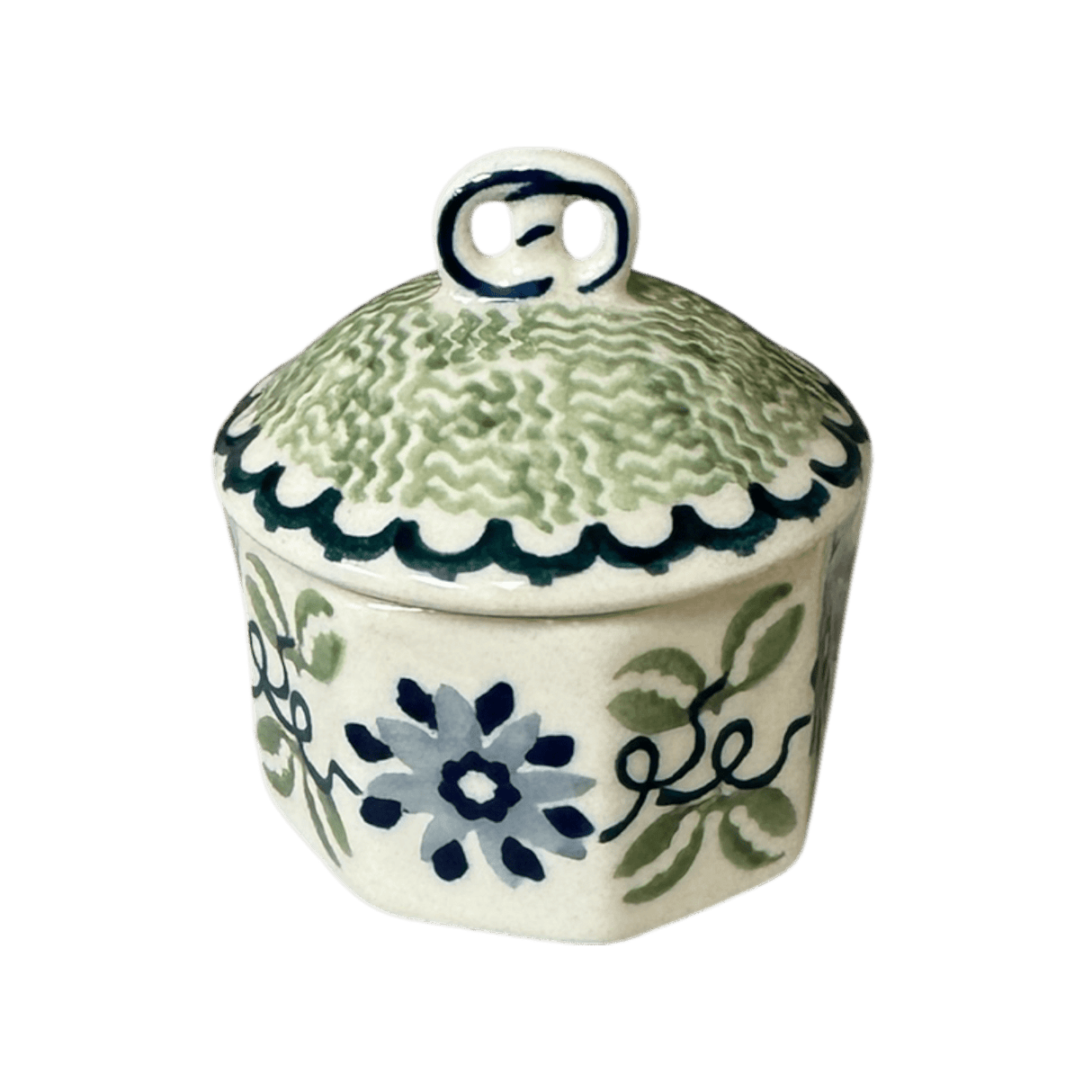 Box, Mini Pretzel, 2.75" in "Woven Blues" by Manufaktura | P106T-P182