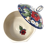 Box, Large Pretzel, 7" in "Poppies & Posies" by Manufaktura | P108S-IM02