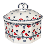 Box, Large Pretzel, 7" in "Red Bird" by Manufaktura | P108T-GILE