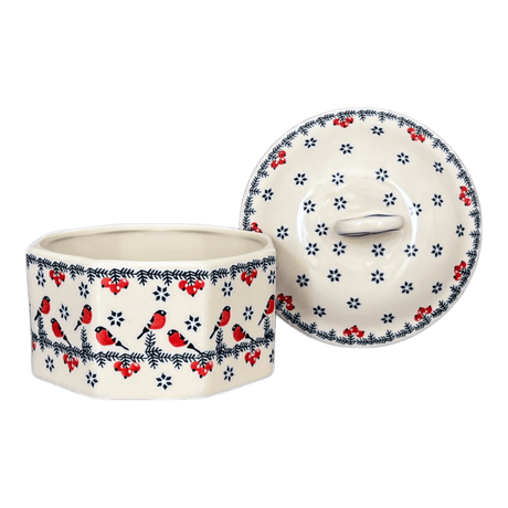 Box, Large Pretzel, 7" in "Red Bird" by Manufaktura | P108T-GILE