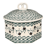 Box, Large Pretzel, 7" in "Woven Pansies" by Manufaktura | P108T-RV