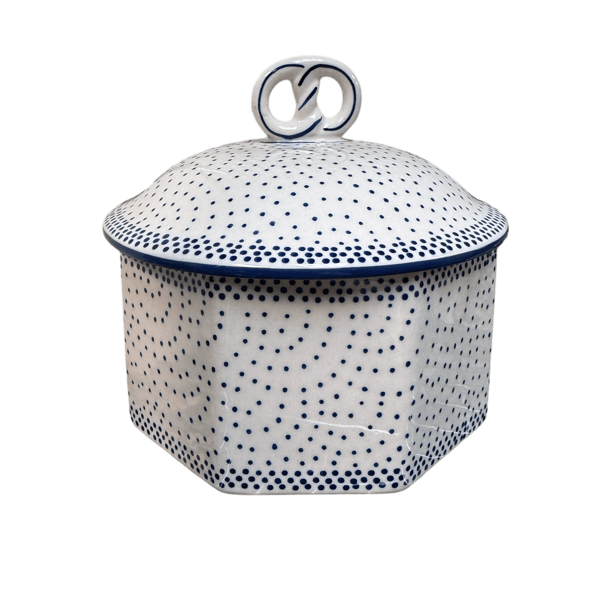 Box, Large Pretzel, 7" in "Misty Blue" by Manufaktura | P108U-61A