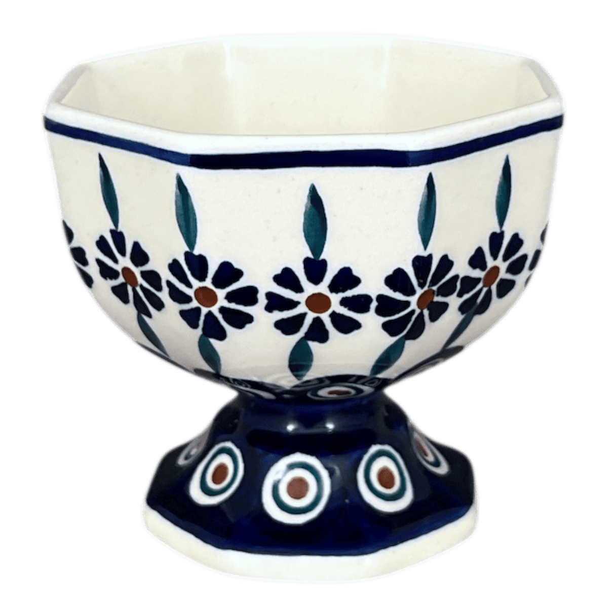 Cup, Ice Cream, 4" in "Floral Peacock" by Manufaktura | P113T-54KK