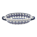 Baker, Oval, Handles, Small 8.5" x 4.75" in "Floral Peacock" by Manufaktura | P138T-54KK