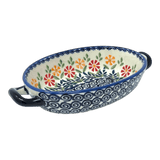 Baker, Oval, Handles, Small 8.5" x 4.75" in "Flower Power" by Manufaktura | P138T-JS14