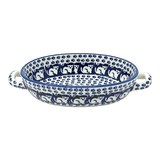 Baker, Oval, Handles, Small 8.5" x 4.75" in "Kitty Cat Path" by Manufaktura | P138T-KOT6