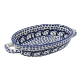 Baker, Oval, Handles, Small 8.5" x 4.75" in "Kitty Cat Path" by Manufaktura | P138T-KOT6