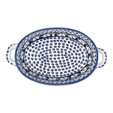 Baker, Oval, Handles, Small 8.5" x 4.75" in "Kitty Cat Path" by Manufaktura | P138T-KOT6