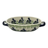 Baker, Oval, Handles, Small 8.5" x 4.75" in "Bunny Love" by Manufaktura | P138T-P324