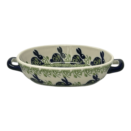 Baker, Oval, Handles, Small 8.5" x 4.75" in "Bunny Love" by Manufaktura | P138T-P324